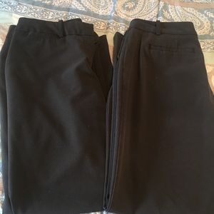 Black dress pants size 6P. Two pairs